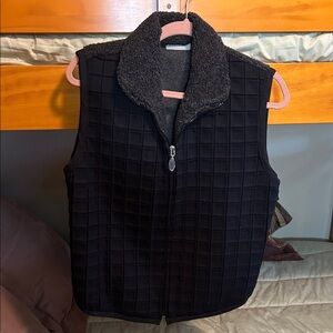 Cozy Black Quilted Women's Vest